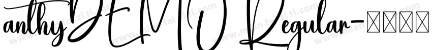 anthyDEMO Regular字体转换